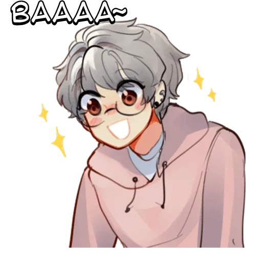 Минами-кун - @tg_sticks - illustration