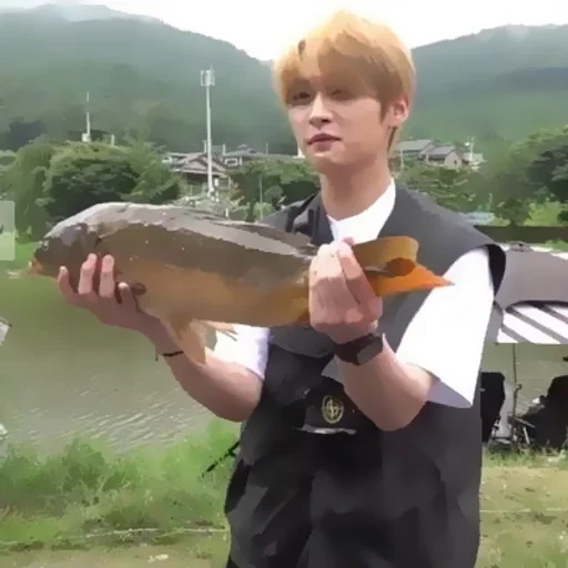 person fish clothing