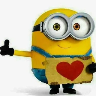 Стикер ай лав миньон - 11