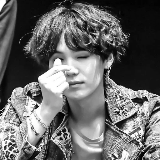 person human face black and white