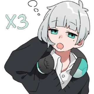 Sticker Мио кун @tg_sticks - 2