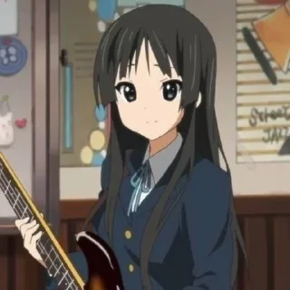 Sticker ♡⃘  mio akiyama ꒰🌟꒱   by : @kotichkv - 4