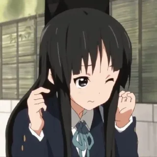 Sticker ♡⃘  mio akiyama ꒰🌟꒱   by : @kotichkv - 3