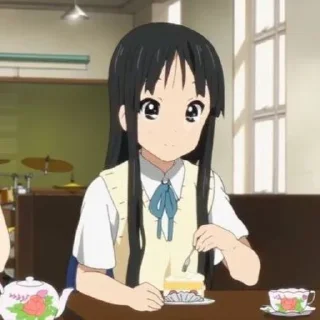 Sticker ♡⃘  mio akiyama ꒰🌟꒱   by : @kotichkv - 7