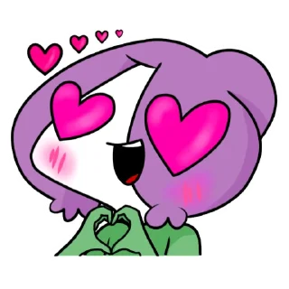 Стикер Мирби by @animashka_youtube - 2