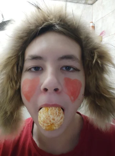 person human face food