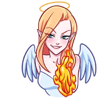 Sticker Ангелица без надписей @TgSticker - 2