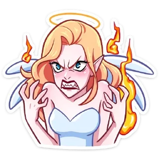 Sticker Ангелица без надписей @TgSticker - 4