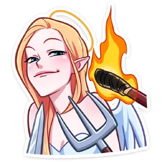 Sticker Ангелица без надписей @TgSticker - 11