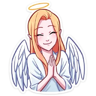 Sticker Ангелица без надписей @TgSticker - 6