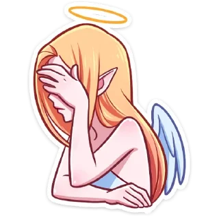 Sticker Ангелица без надписей @TgSticker - 1