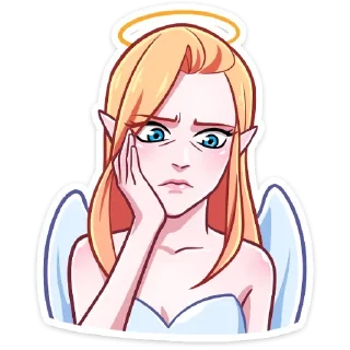 Sticker Ангелица без надписей @TgSticker - 7