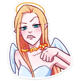 Sticker Ангелица без надписей @TgSticker - 10