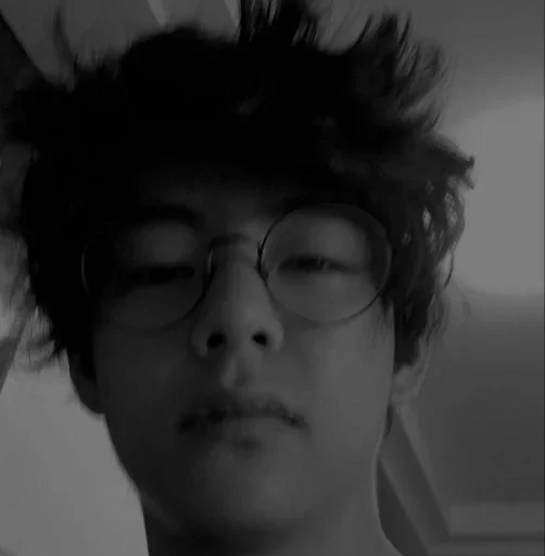 human face black and white person