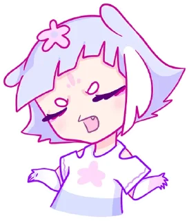 Стикер Мизу без надписей @TgSticker - 1