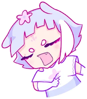 Стикер Мизу без надписей @TgSticker - 10