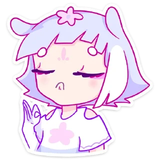 Стикер Мизу без надписей @TgSticker - 11