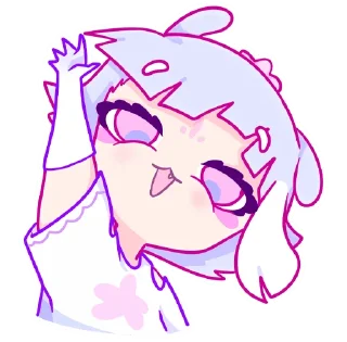 Стикер Мизу без надписей @TgSticker - 2