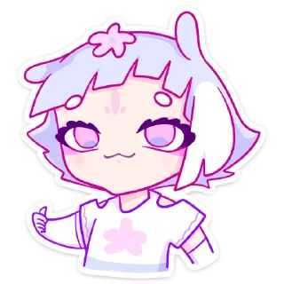 Стикер Мизу без надписей @TgSticker - 0