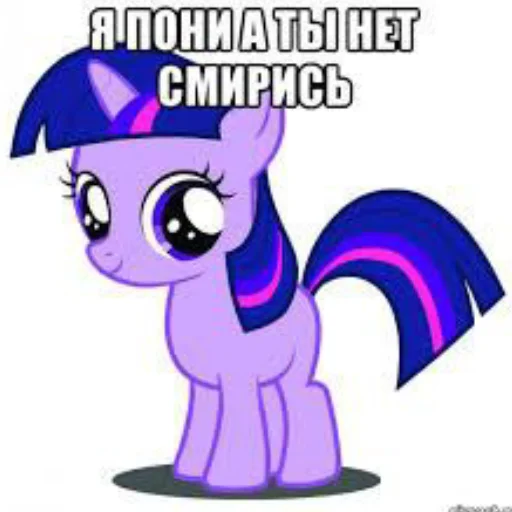 я пони а ты нет смирись - 