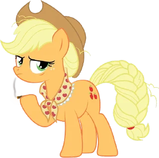 Стикер @mlpack Applejack pack - 8