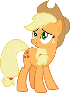 Стикер @mlpack Applejack pack - 0