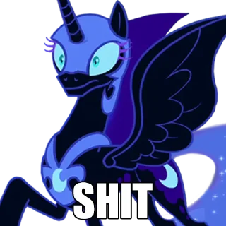 Sticker MLP bitard talks ,) by vw. - 3