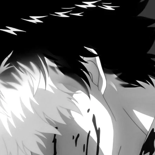 аниме мультфильм черно-белый