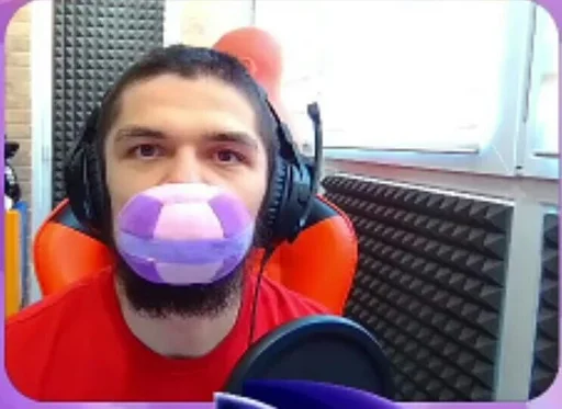 person human face headphones