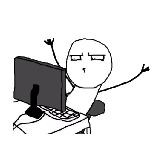 компьютер эскиз клипарт