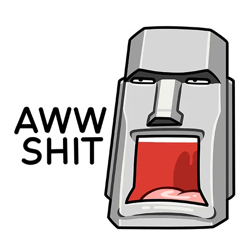 Sticker moai_vk - 1