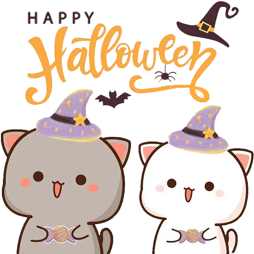all @mochipeachcats stickers, Halloween - 