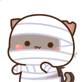 Sticker all @mochipeachcats stickers, Halloween - 4