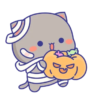 Sticker all @mochipeachcats stickers, Halloween - 7