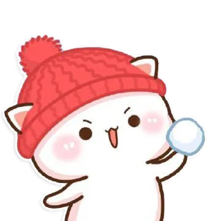 Стикер all @mochipeachcats stickers, Winter&Holidays - 3