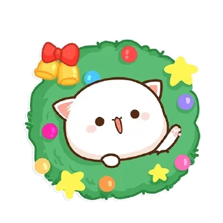 Стикер all @mochipeachcats stickers, Winter&Holidays - 5