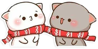 Стикер all @mochipeachcats stickers, Winter&Holidays - 1