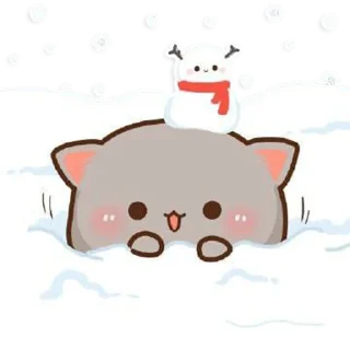 Стикер all @mochipeachcats stickers, Winter&Holidays - 8