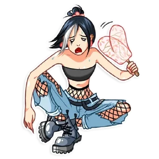 Стикер Modern Geisha @anime4_arts - 2