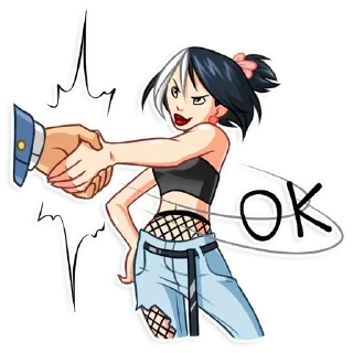 Стикер Modern Geisha @anime4_arts - 9