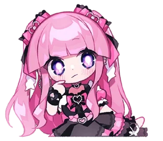 Sticker Menhera Moeru Mimin ♡ @ririmoji
 by Moeru Mimin (line) - 9