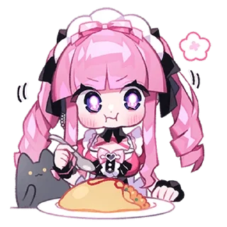 Sticker Menhera Moeru Mimin ♡ @ririmoji
 by Moeru Mimin (line) - 2