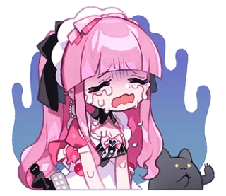 Sticker Menhera Moeru Mimin ♡ @ririmoji
 by Moeru Mimin (line) - 4