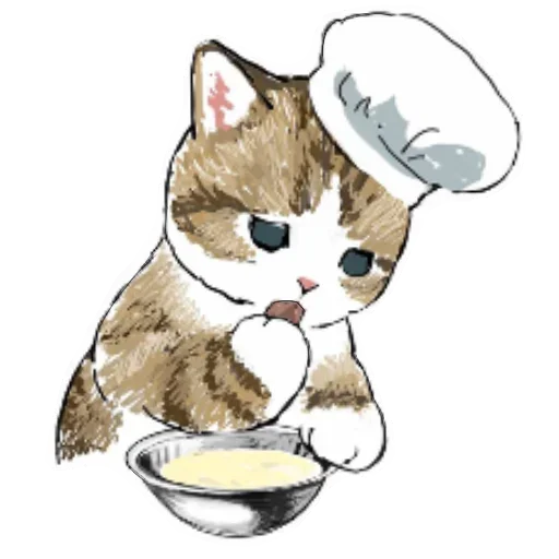 кошка эскиз животное