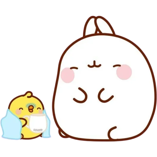 Sticker molang_840_by_anime4_robot - 1