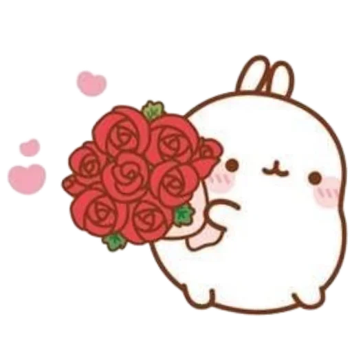 Sticker molang_840_by_anime4_robot - 1