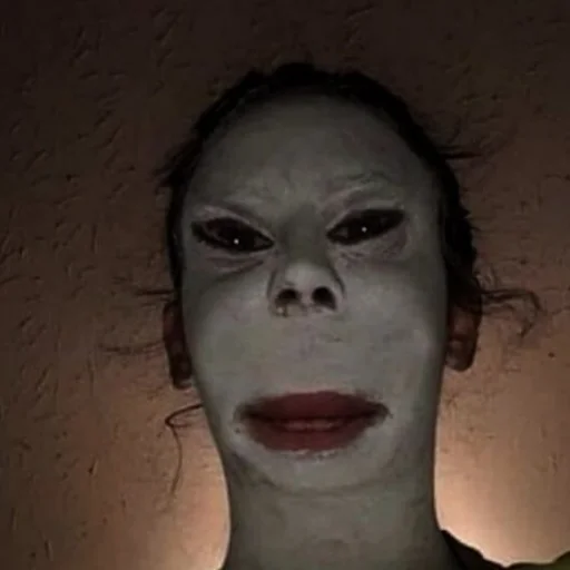 lip horror human face