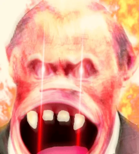 Стикер monkey putin - 10