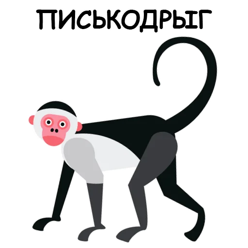 Sticker Обезьяна Сильвупле @stickerus - 4