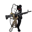 Стикер Monokuma Danganronpa stickers - 3
